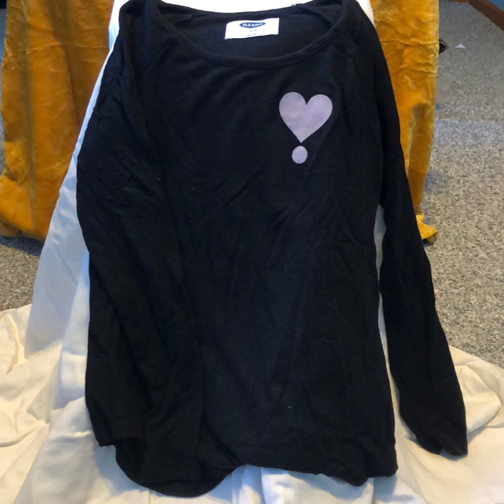 Old Navy Girls soft black sweater